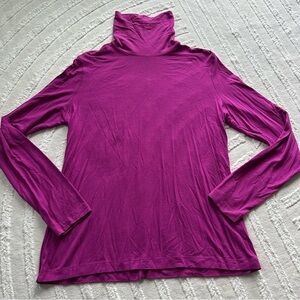 Covington | Magenta Mock Neck Turtleneck